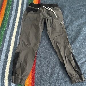 La Sportiva Gray and Black Track Pants